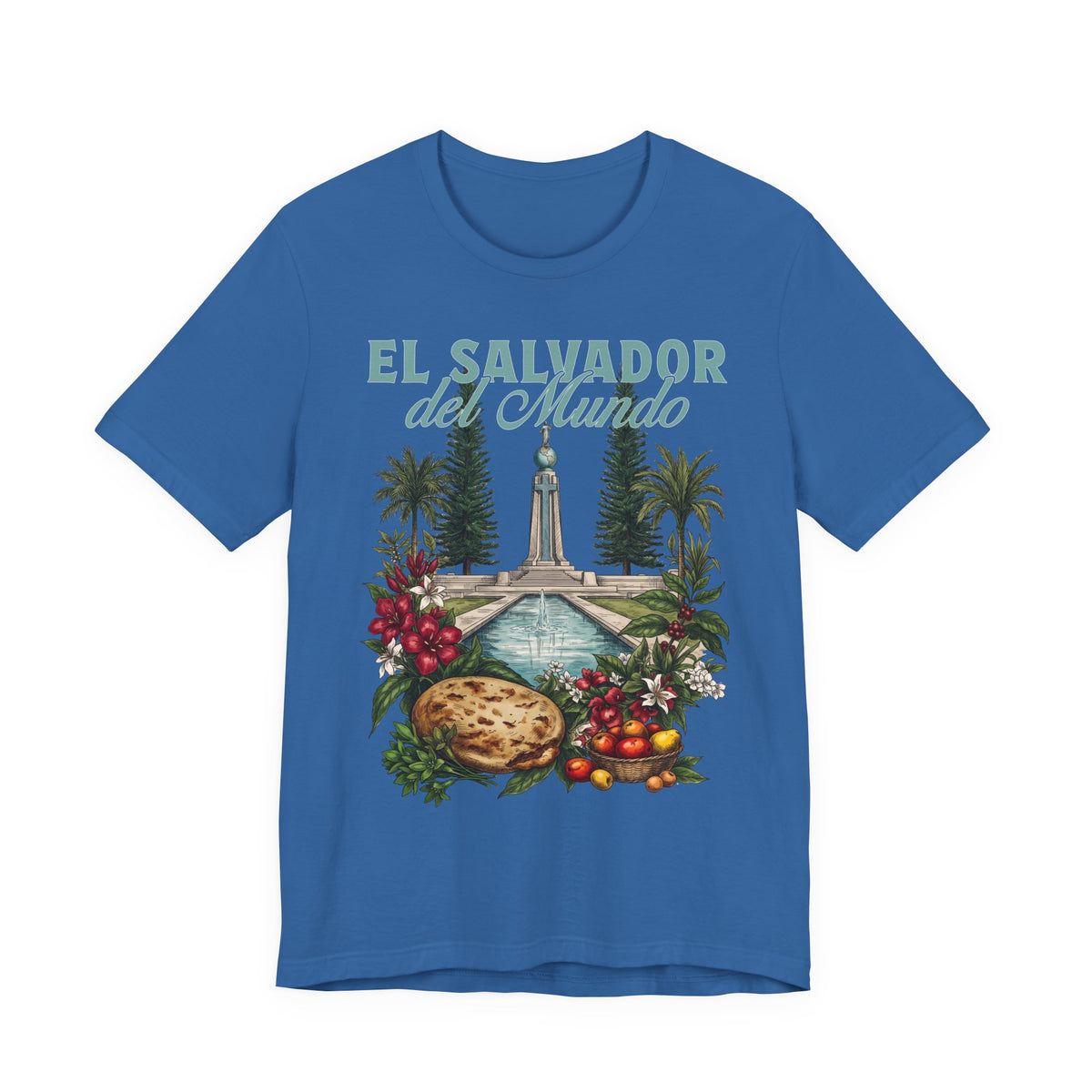 El Salvador del Mundo Vintage T-Shirt | Salvadoran Pride Shirt | Salvadorean Heritage Tee | Gift for Salvadorans