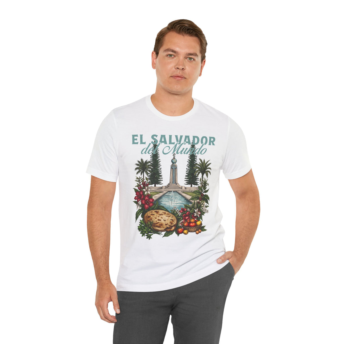 El Salvador del Mundo Vintage T-Shirt | Salvadoran Pride Shirt | Salvadorean Heritage Tee | Gift for Salvadorans