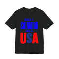 Camiseta Hecho en El Salvador Criado en USA | Playera Orgullo Salvadoreño