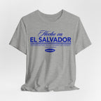 Camiseta Hecho en El Salvador | Playera Proud Salvadoran Azul