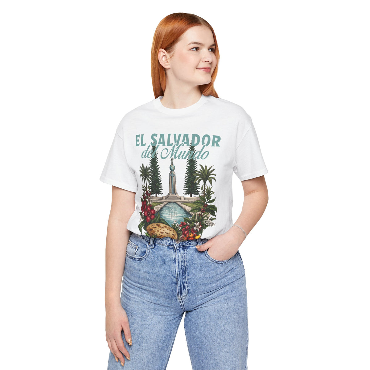El Salvador del Mundo Vintage T-Shirt | Salvadoran Pride Shirt | Salvadorean Heritage Tee | Gift for Salvadorans