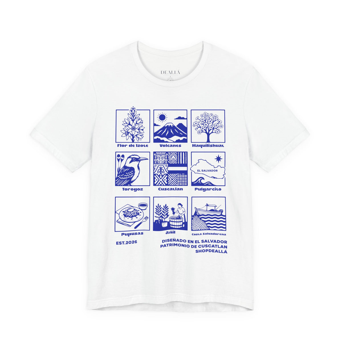 Camiseta Patrimonio de Cuscatlán El Salvador | Playera Íconos Culturales