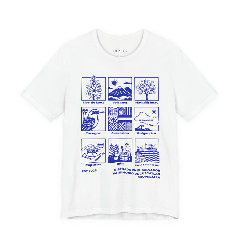 Camiseta Patrimonio de Cuscatlán El Salvador | Playera Íconos Culturales