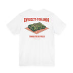 Camiseta Envuelto con Amor Tamalitos de Pollo | Playera Comida Salvadoreña