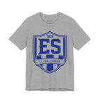 Camiseta Escudo El Salvador 503 | Playera Estilo Futbolero Azul y Blanco