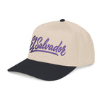 Gorra El Salvador Bordada | Cachucha Trucker Beige y Azul Salvadoreña