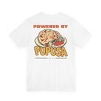 Camiseta Powered by Pupusa El Salvador | Playera Comida Salvadoreña Divertida