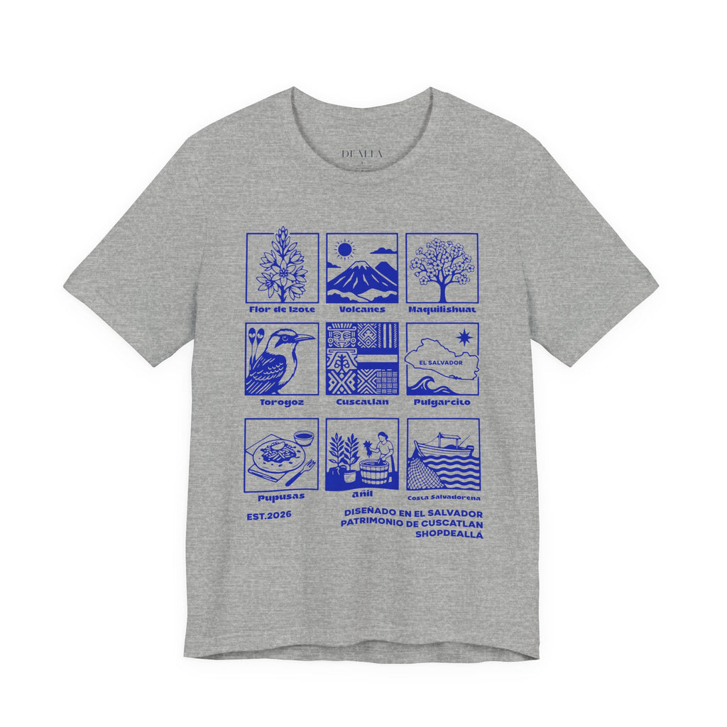 Camiseta Patrimonio de Cuscatlán El Salvador | Playera Íconos Culturales