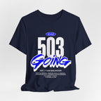 Camiseta 503 Going San Salvador | Playera Streetwear El Salvador Negra