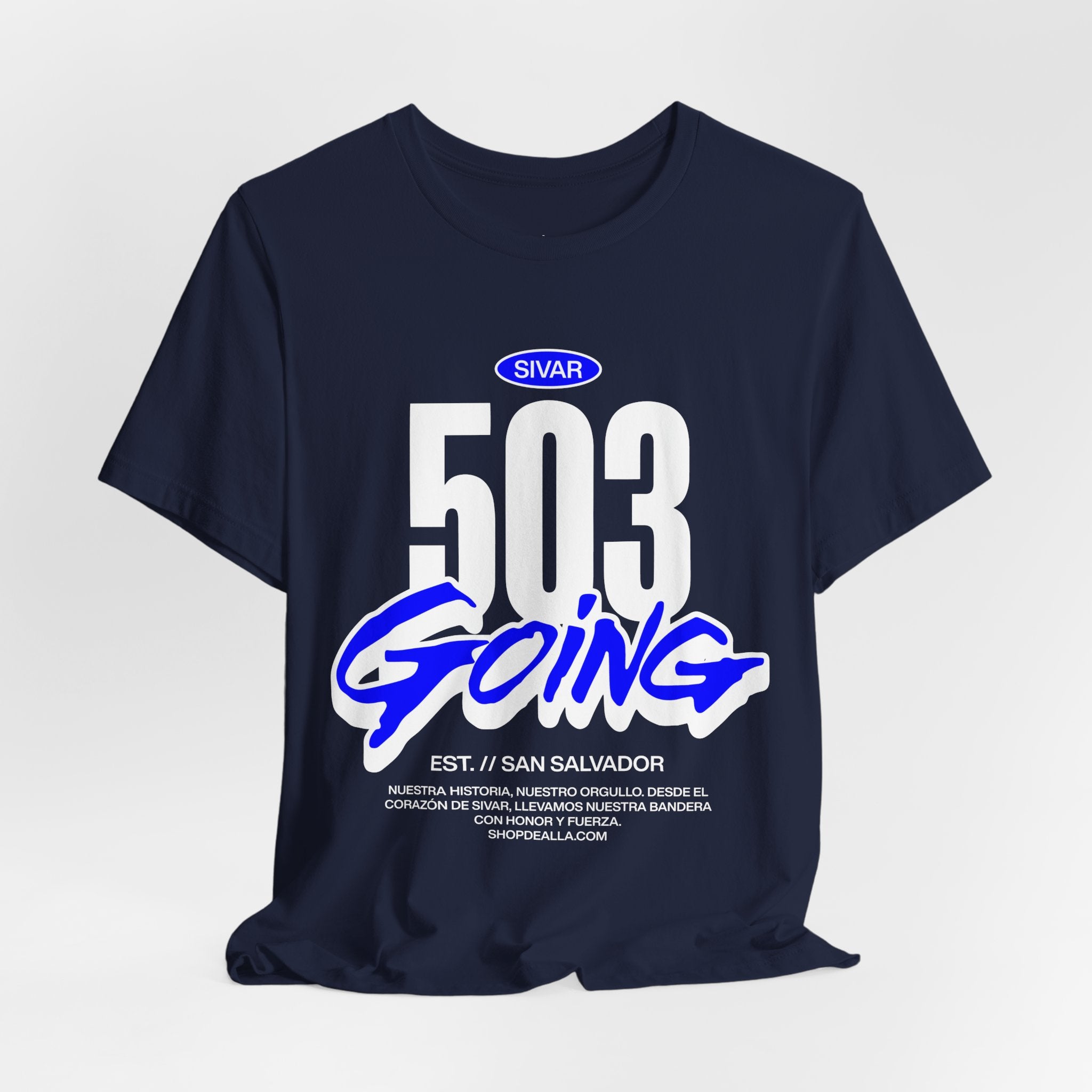 Camiseta 503 Going San Salvador | Playera Streetwear El Salvador Negra