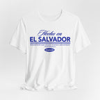 Camiseta Hecho en El Salvador | Playera Proud Salvadoran Azul