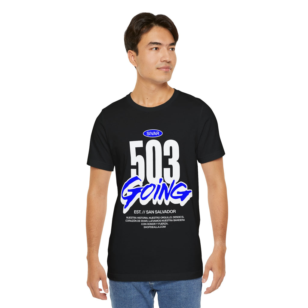 Camiseta 503 Going San Salvador | Playera Streetwear El Salvador Negra