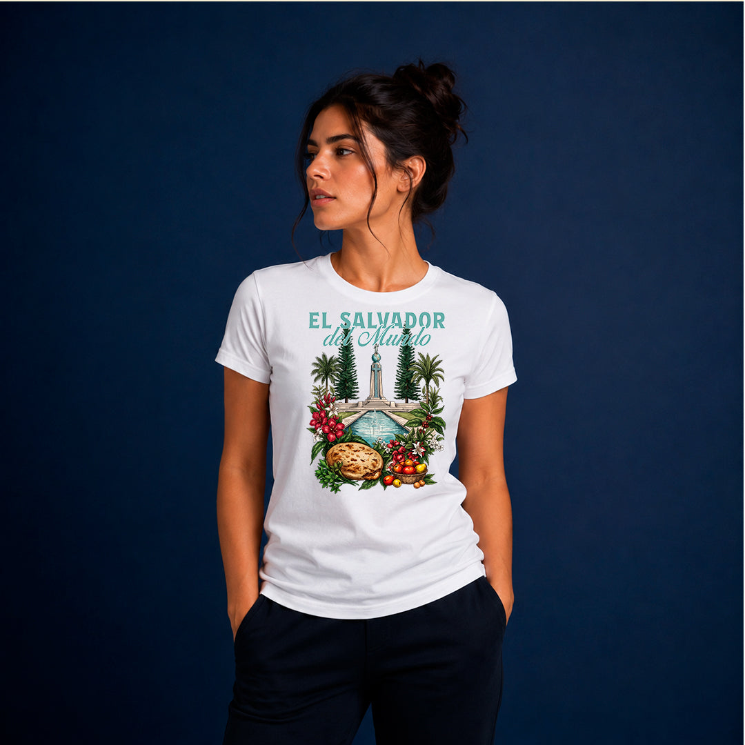 El Salvador del Mundo Vintage T-Shirt | Salvadoran Pride Shirt | Salvadorean Heritage Tee | Gift for Salvadorans