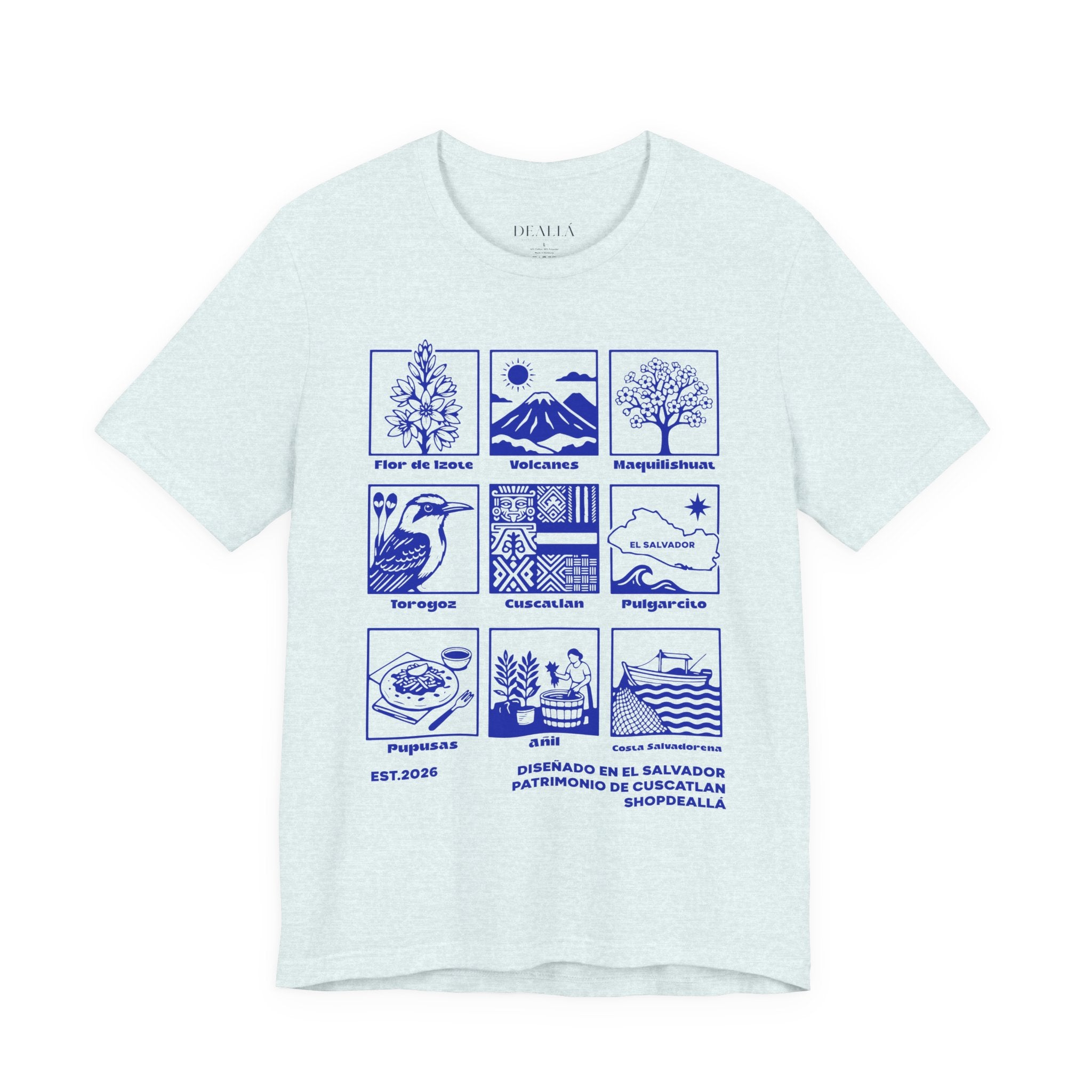Camiseta Patrimonio de Cuscatlán El Salvador | Playera Íconos Culturales