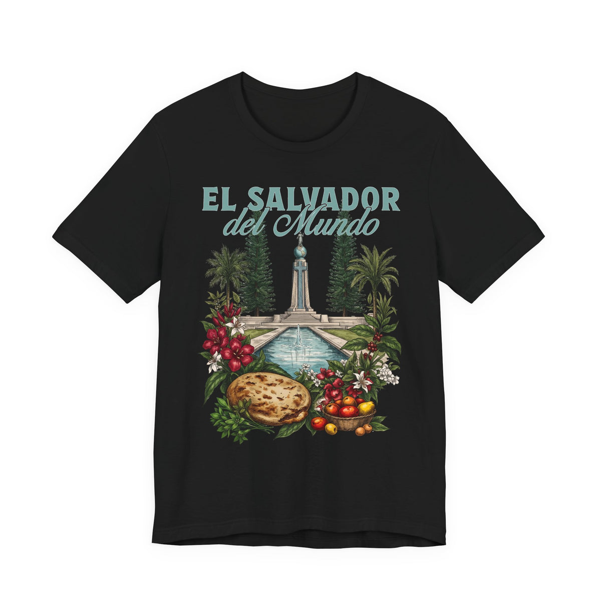 El Salvador del Mundo Vintage T-Shirt | Salvadoran Pride Shirt | Salvadorean Heritage Tee | Gift for Salvadorans