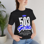 Camiseta 503 Going San Salvador | Playera Streetwear El Salvador Negra