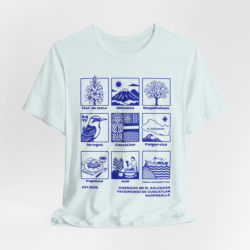 Camiseta Patrimonio de Cuscatlán El Salvador | Playera Íconos Culturales