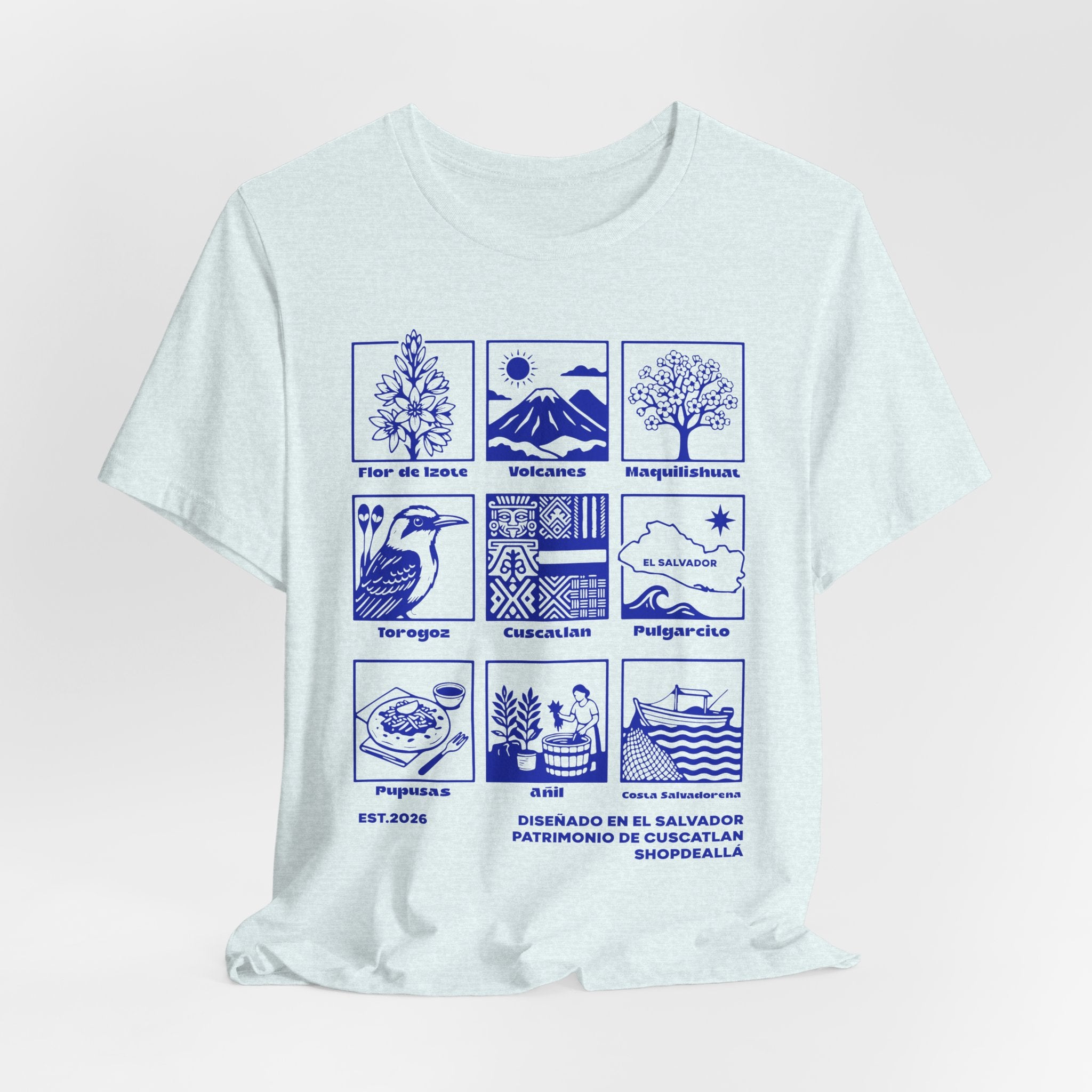 Camiseta Patrimonio de Cuscatlán El Salvador | Playera Íconos Culturales
