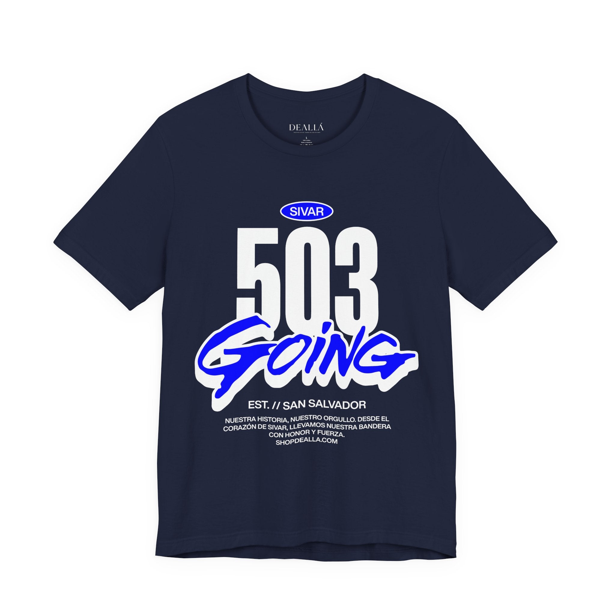 Camiseta 503 Going San Salvador | Playera Streetwear El Salvador Negra