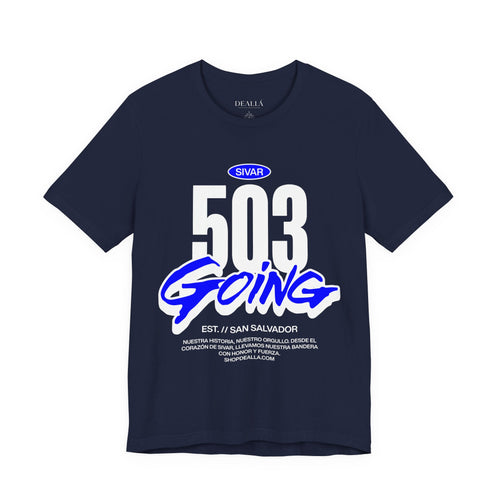 Camiseta 503 Going San Salvador | Playera Streetwear El Salvador Negra