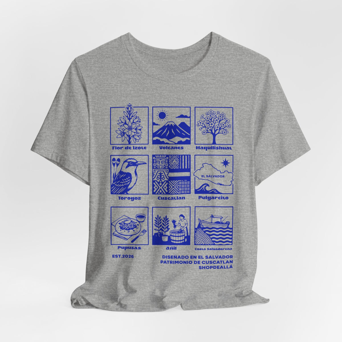 Camiseta Patrimonio de Cuscatlán El Salvador | Playera Íconos Culturales