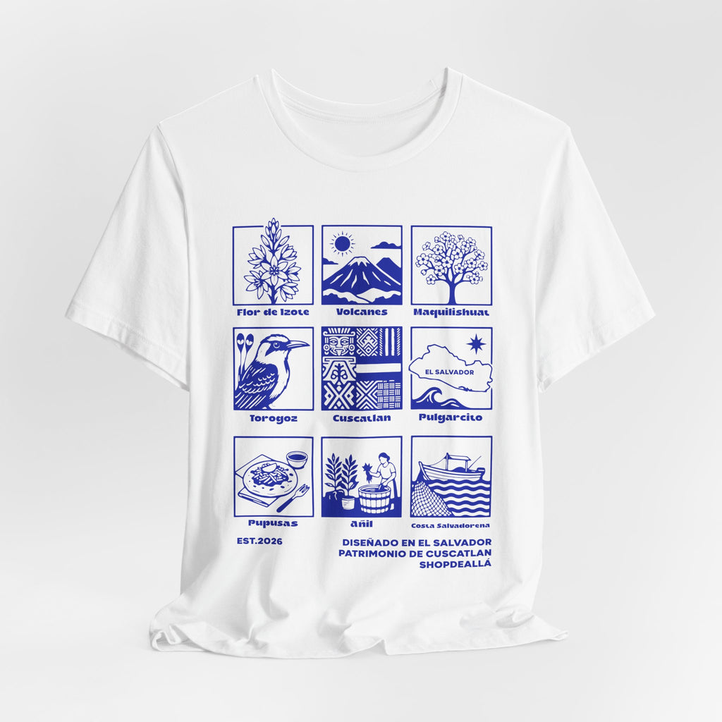 Camiseta Patrimonio de Cuscatlán El Salvador | Playera Íconos Culturales