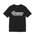 Camiseta Guanaco y a Mucha Honra | Playera Script Vintage Salvadoreña Negra