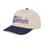 Gorra El Salvador Bordada | Cachucha Trucker Beige y Azul Salvadoreña