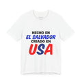 Hecho en El Salvador Criado en USA T-Shirt — Salvadoran Pride Tee