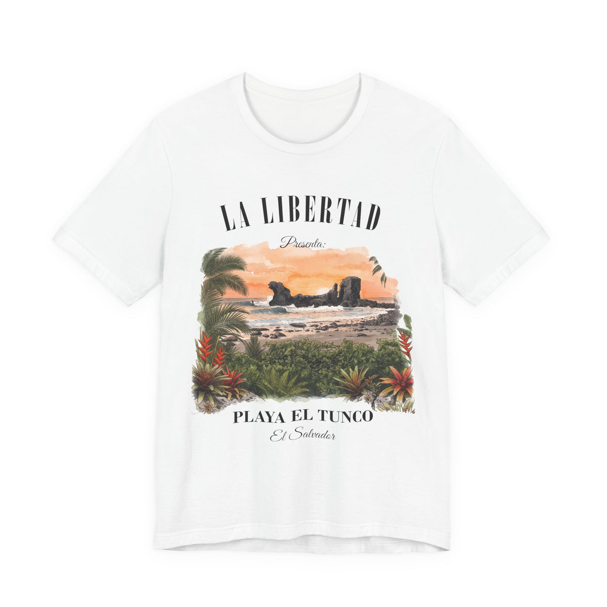 Camiseta Playa El Tunco La Libertad El Salvador | Playera Vintage Surf | Regalo Salvadoreño