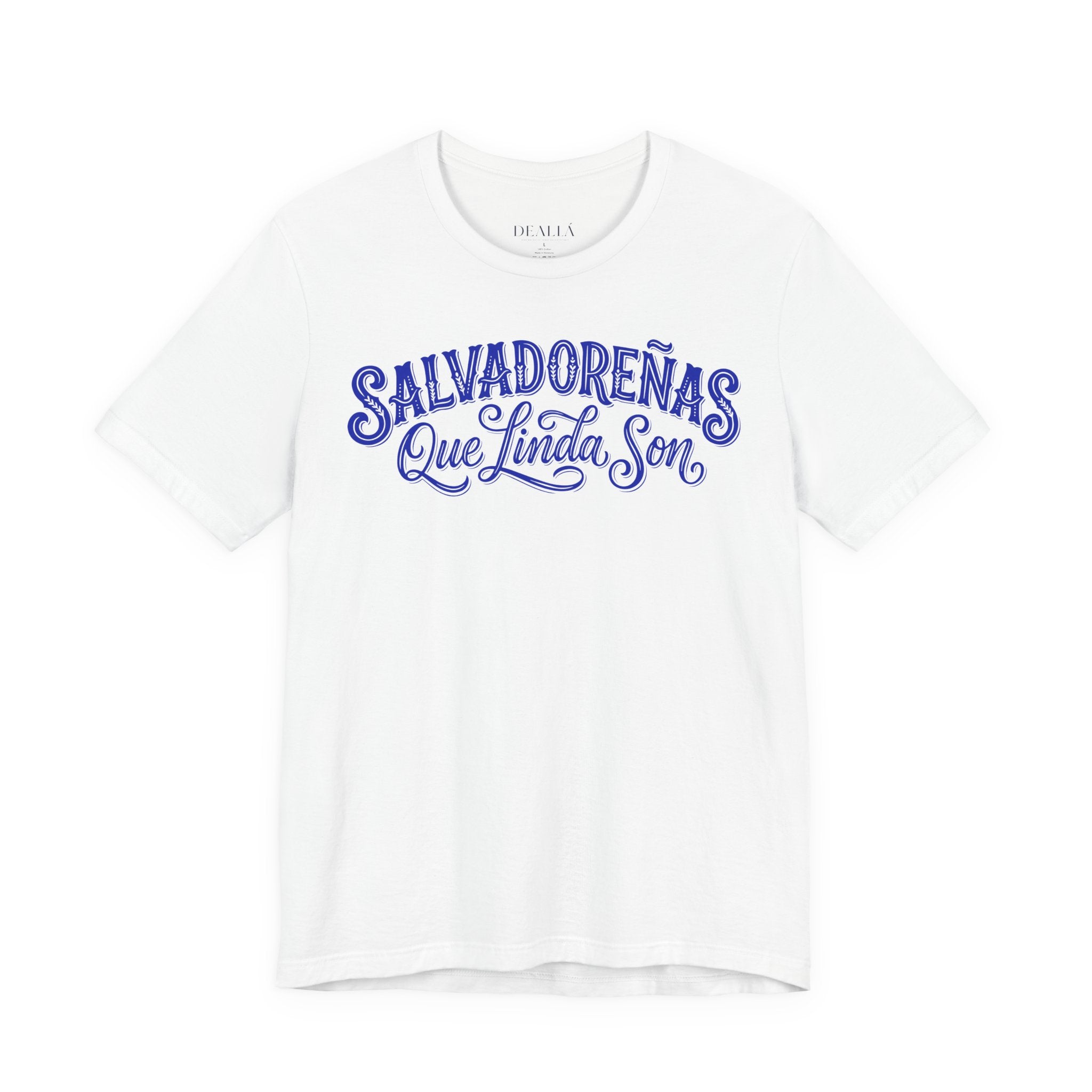 Camiseta Salvadoreñas Que Linda Son | Playera Tipografía Vintage