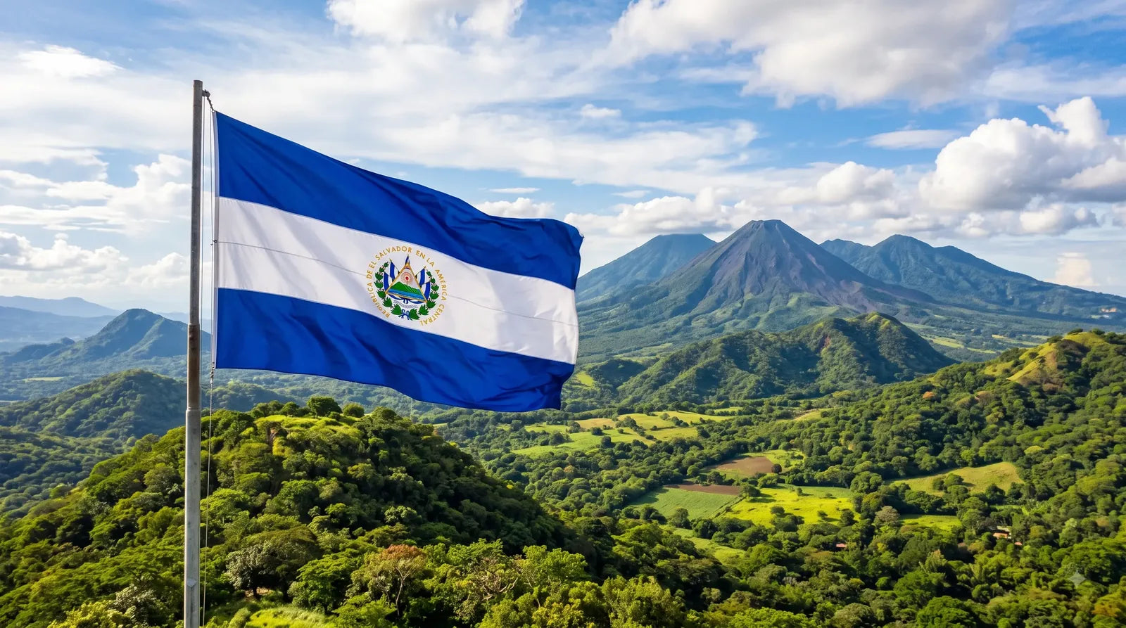 Playeras de la colección Mes Patrio DEALLÁ con el azul y blanco de la bandera de El Salvador